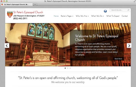 Trafton Web Designs Client - St. Peter's Episcopal Church