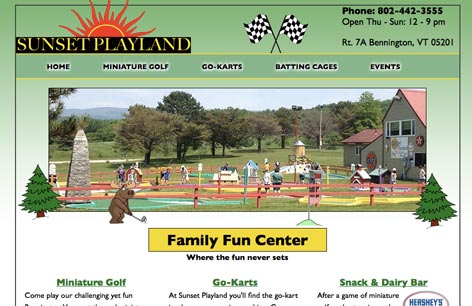 Trafton Web Designs Client - Sunset Playland